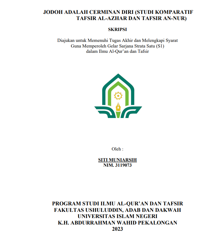 Jodoh adalah Cerminan Diri 9Studi Komparatif Tafsir Al Azhar  dan Tafsir An Nur)