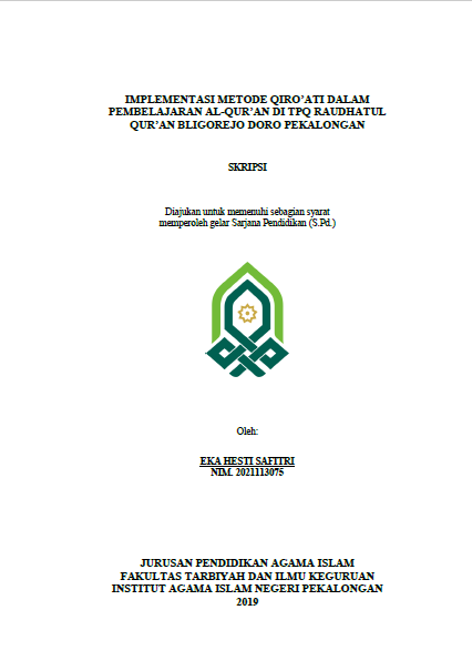 Implementasi Metode Qiro'ati Dalam Pembelajaran Al-Qur'an Di TPQ Raudhatul Qur'an Bligorejo Doro Pekalongan