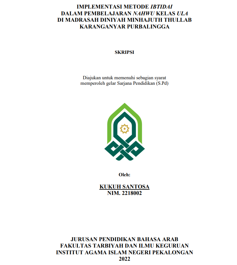 Strategi Akidah Akhlak Dalam Pembinaan Akhlak Siswa Di MTs Al-Munawaroh Banjardawa Taman Pemalang