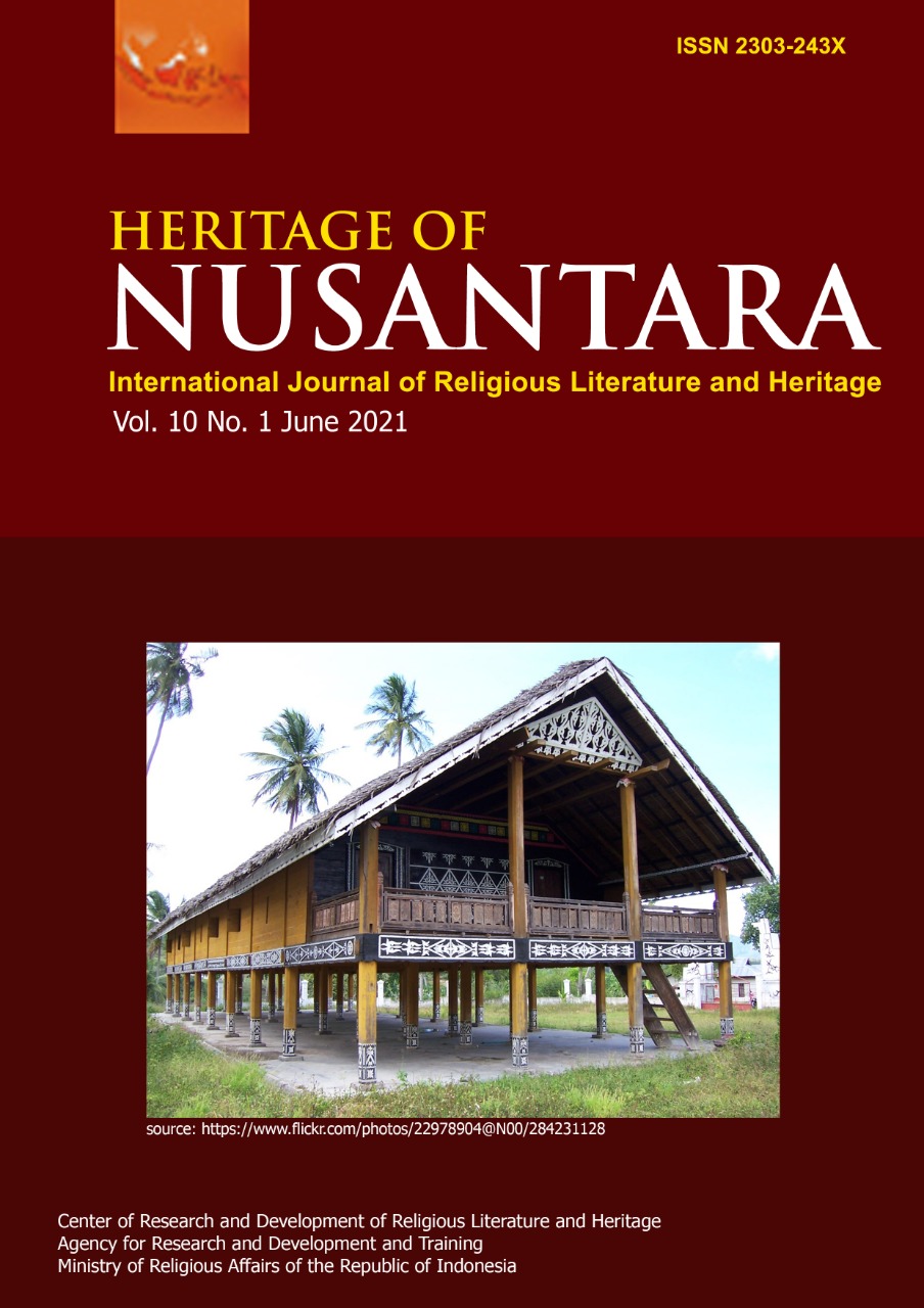 Heritage of Nusantara : International Journal of Religious Literature and Heritage Vol. 10 No. 1 June 2021