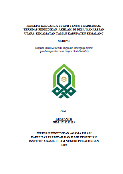 Upaya Guru PAI Dalam Membina Akhlak Peserta Didik Melalui Pembiasaan Kegiatan Keagamaan Di SMA N 1 Moga Kabupaten Pemalang