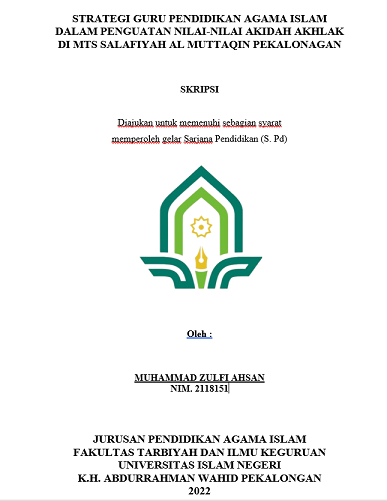 Strategi Guru Pendidikan Agama Islam Dalam Penguatan Nilai-Nilai Akidah Akhlak di MTS Salafiyah Al-Muttaqin Pekalongan