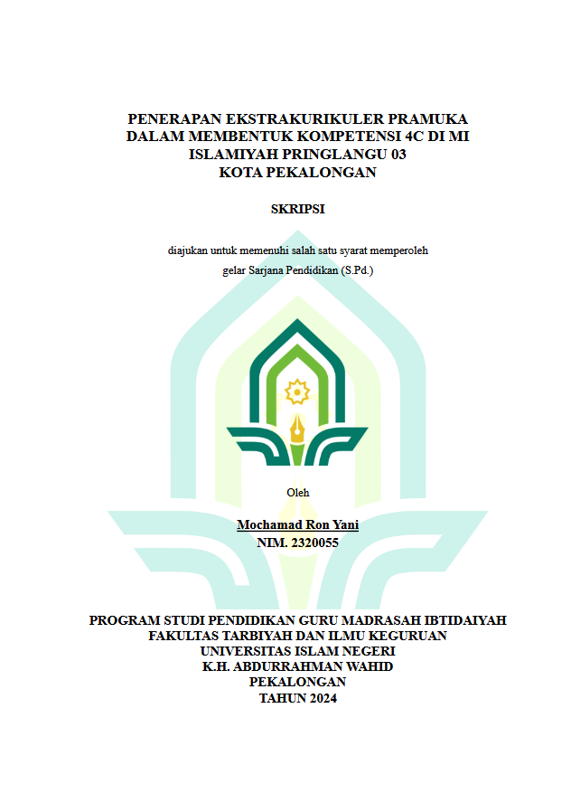 Penerapan Ekstrakurikuler Pramuka Dalam Membentuk Kompetensi 4C Di MI Islamiyah Pringlangu 03 Kota Pekalongan