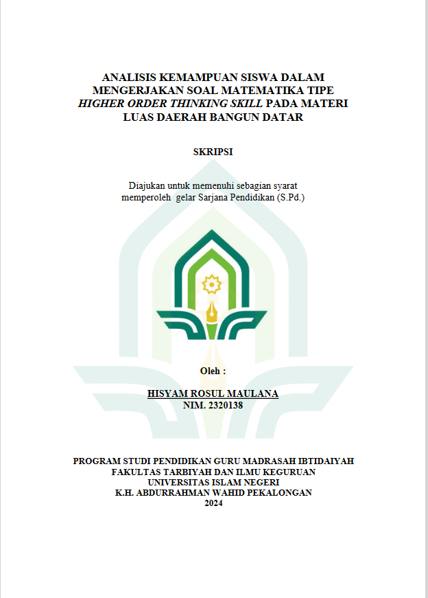 Analisis Kemampuan Siswa Dalam Mengerjakan Soal Matematika Tipe Higher Order Thinking Skill Pada Materi Luas Daerah Bangun Datar