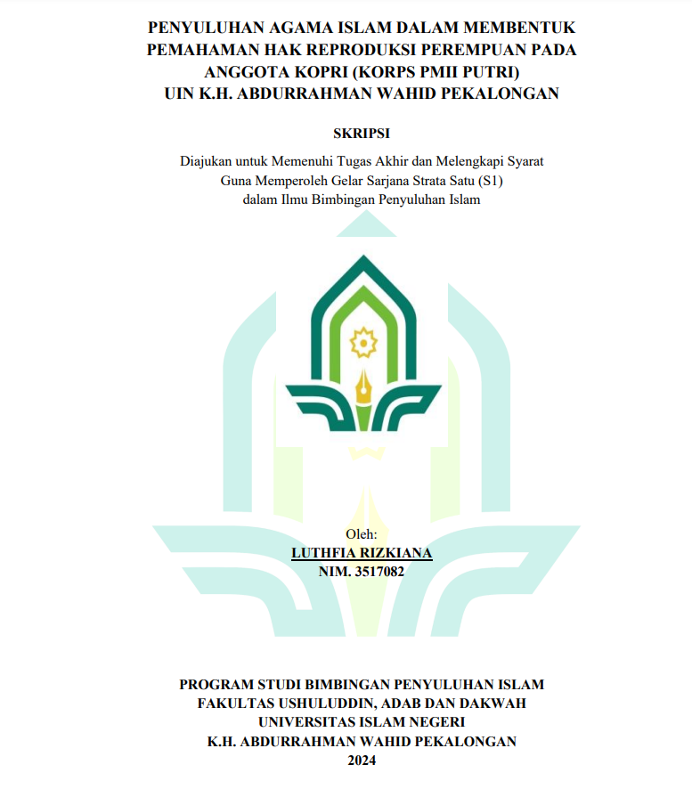 Penyuluhan Agama Islam Dalam Membentuk Pemahaman Hak Reproduksi Perempuan Pada Anggota Kopri (KORPS PMII PUTRI) UIN K.H. Abdurrahman Wahid Pekalongan