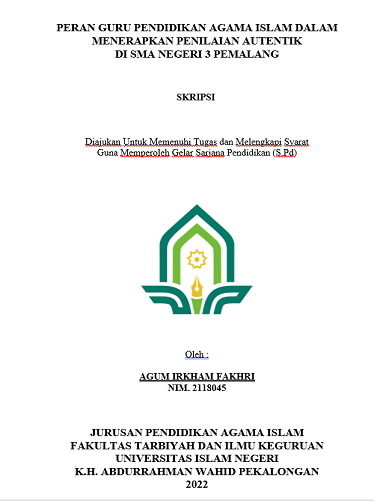 Peran Guru Pendidikan Agama Islam Dalam Menerapkan Penilaian Autentik di SMA Negeri 3 Pemalang