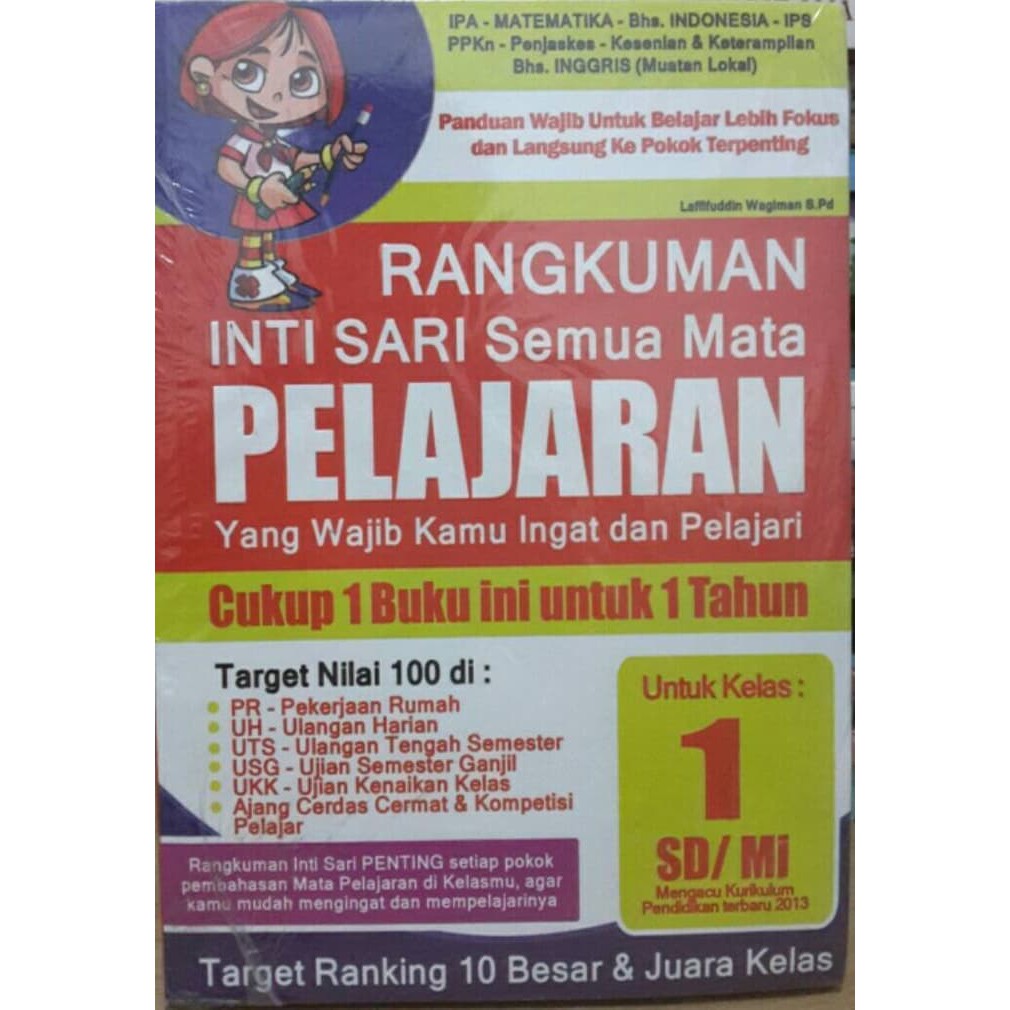 Rangkuman Intisari Semua Mata Pelajaran Kelas 1 SD/MI