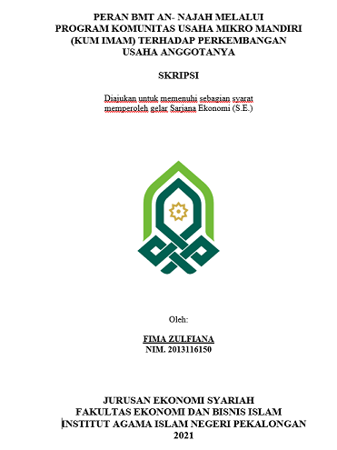 Peran BMT An-Najah Melalui Program Komunitas Usaha Mikro Mandiri (KUM IMAM) Terhadap Perkembangan Usaha Anggotanya