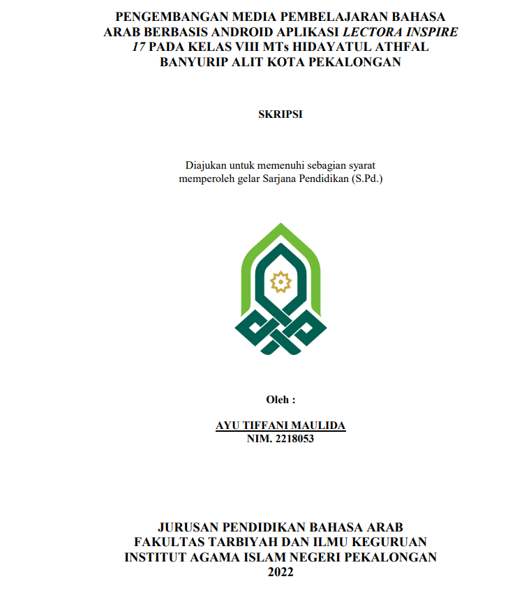 Peningkatan Perkembangan Motorik Halus Anak Usia Dini Melalui Kegiatan Kolase Dengan Menggunakan Bahan Alam Di Kelompok Bermain (KB) Humaero' Muslimat NU Gondang Wonopringgo Kabupaten Pekalongan 2018/2019