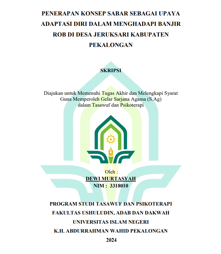 Penerapan Konsep Sabar Sebagai Upaya Adaptasi Diri Dalam Menghadapi Banjir Rob di Desa Jeruksari Kabupaten Pekalongan