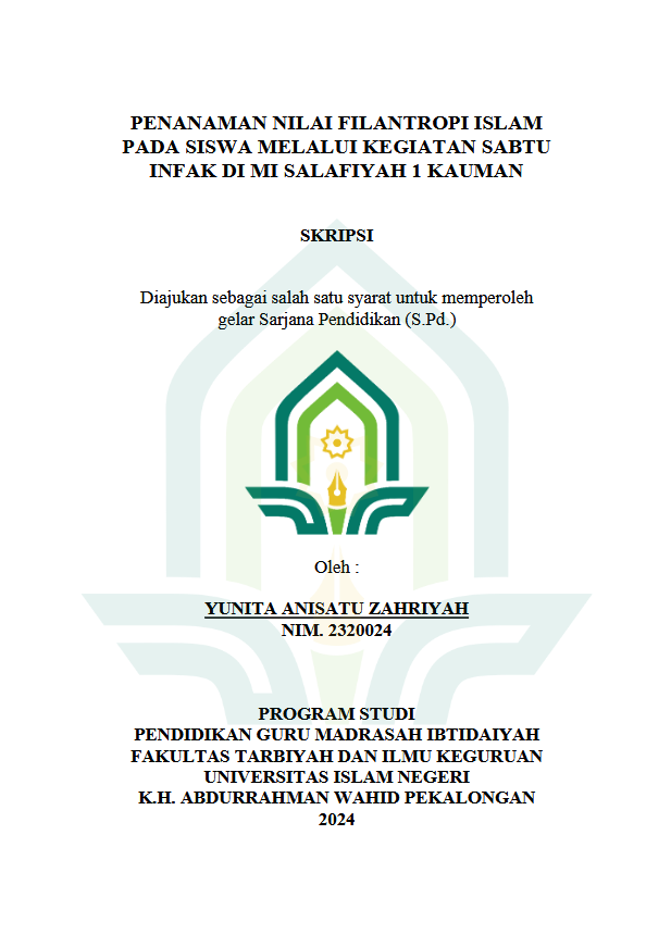 Penanaman Nilai Filantropi Islam Pada Siswa Melalui Kegiatan Sabtu Infak Di MI Salafiyah 1 Kauman