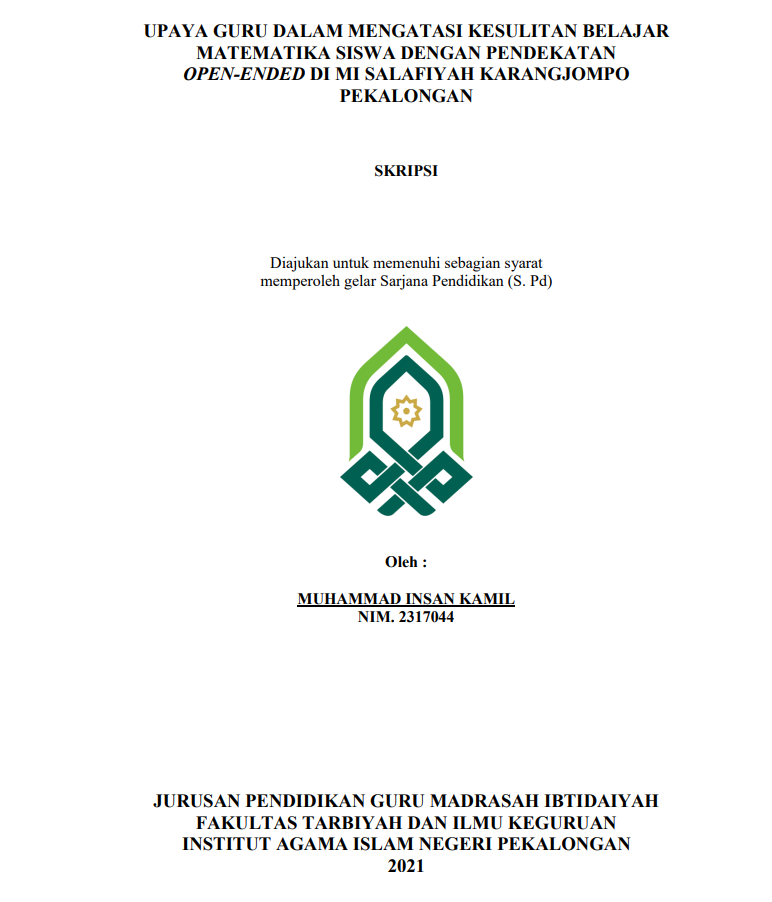 Strategi Guru dalam Mengelola Kelas Untuk Meningkatkan Hasil Belajar Siswa Kelas II di MI Walisongo Karangdowo 01 Kecamatan Kedungwuni Kabupaten Pekalongan