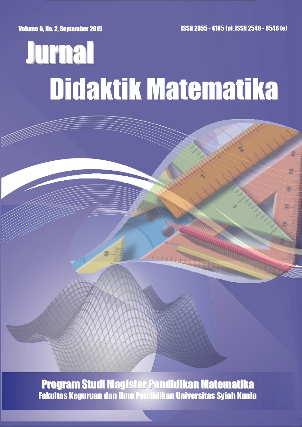 Jurnal: Didaktik Matematika Volume 6 nomor 2 2019