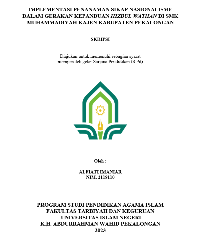 Implementasi Penanaman Sikap Nasionalisme Dalam Gerakan Kepanduan Hizbul Wathan di SMK Muhammadiyah Kajen Kabupaten Pekalongan