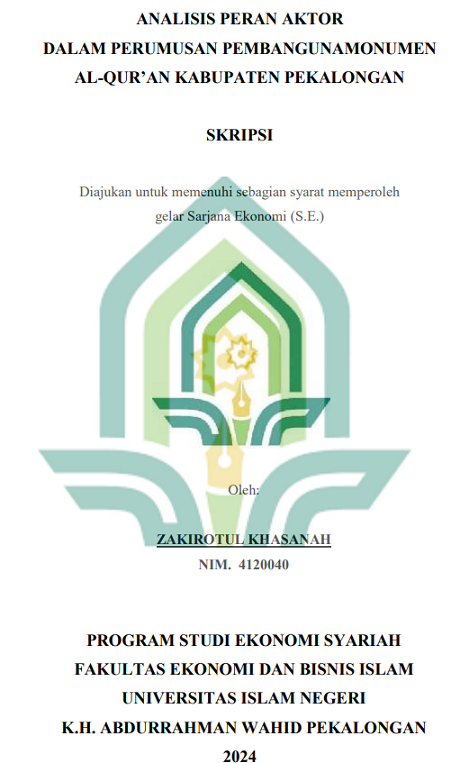 Analisis Peran Aktor Dalam Perumusan Pembangunan Monumen Al-Qur'an Kabupaten Pekalongan