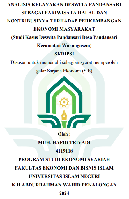 Analisis Kelayakan Deswita Pandansari Sebagai Pariwisata Halal Dan Kontribusinya Terhadap Perkembangan Ekonomi Masyarakat (Studi Kasus Deswita Pandansari Desa Pandansari Kecamatan Warungasem)