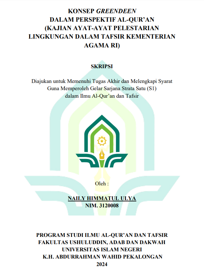 Konsep Greendeen Dalam Perspektif Al-Qur'an (Kajian Ayat-Ayat Pelestarian Lingkungan Dalam Tafsir Kementerian Agama RI)