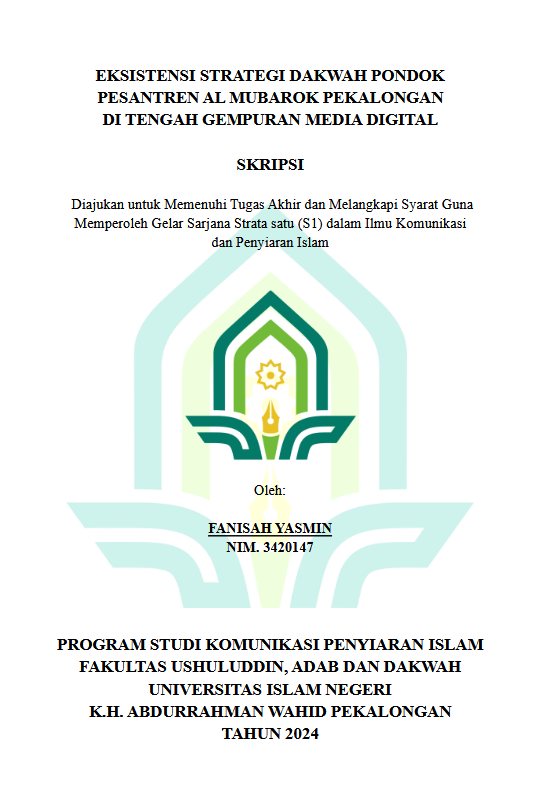 Eksistensi Strategi Dakwah Pondok Pesantren Al Mubarok Pekalongan Di Tengah Gempuran Media Sosial