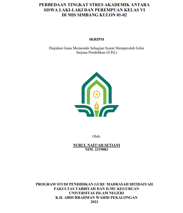 Perbedaan Tingkat Stres Akademik Antara Siswa Laki-Laki Dan Perempuan Kelas VI Di MIS Simbang Kulon 01-02