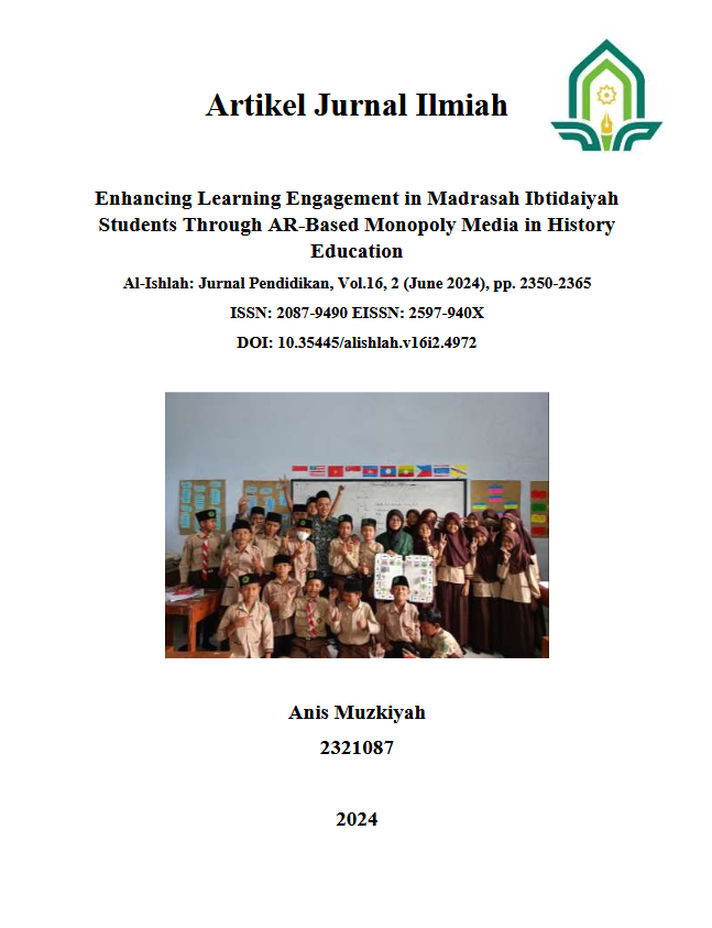 Enhancing Learning Engagement in Madrasah Ibtidaiyah Students Through AR-Based Monopoly Media in History Education (Artikel Jurnal Sinta 2)