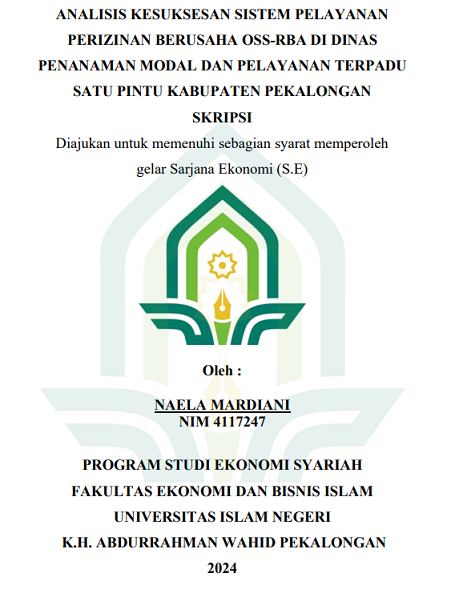 Analisis Kesuksesan Sistem Pelayanan Perizinan Berusaha OSS-RBA Di Dinas Penanaman Modal Dan Pelayanan Terpadu Satu Pintu Kabupaten Pekalongan