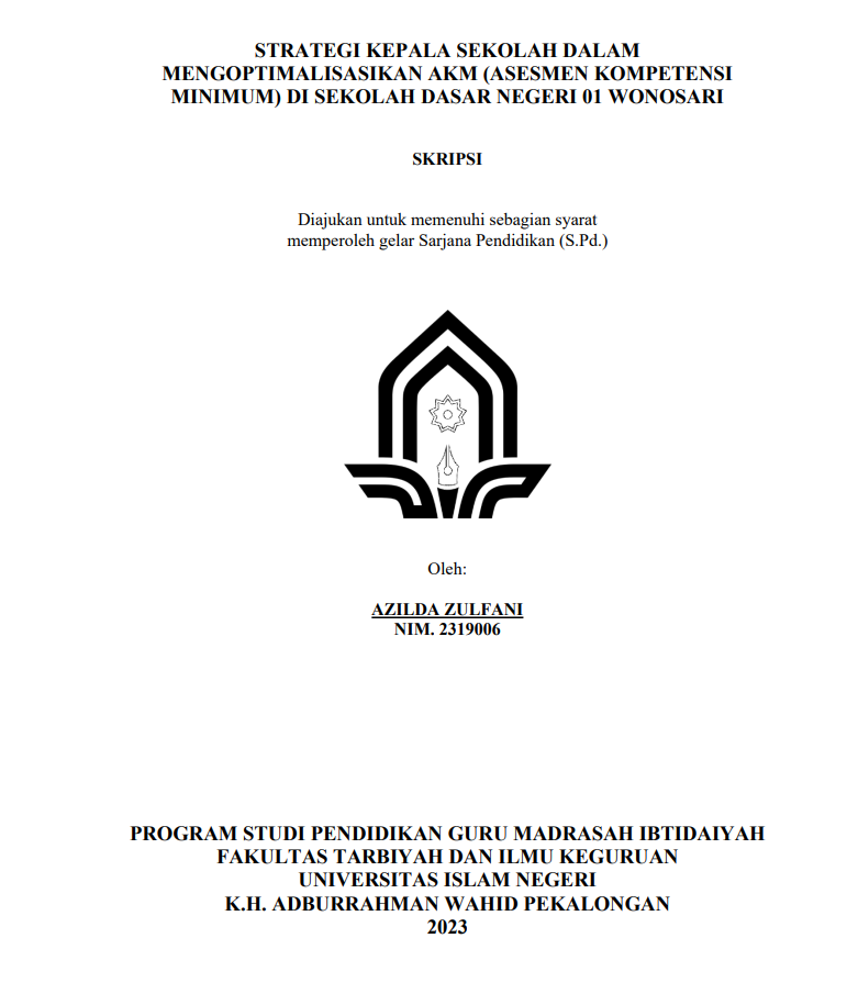 Strategi Kepala Sekolah Dalam Mengoptimalisasikan AKM (Asesmen Kompetensi Minimum) di Sekolah Dasar Negeri 01 Wonosari
