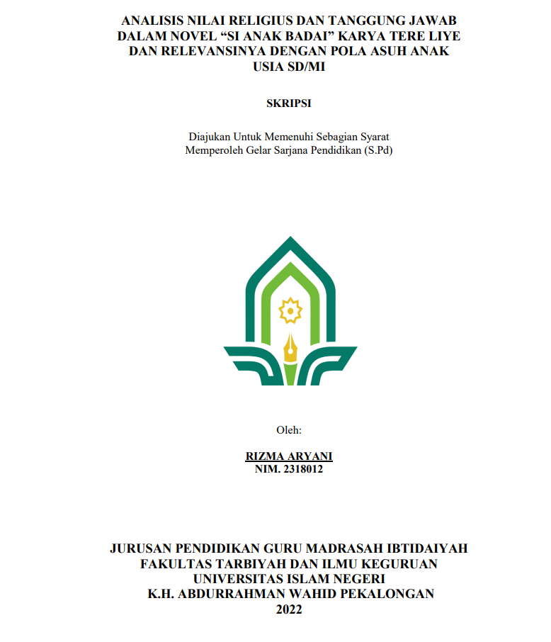 Analisis Nilai Religius dan Tanggung Jawab dalam Novel Si Anak Badai Karya Tere Liye dan Relevansinya dengan Pola Asuh Anak Usia SD/MI