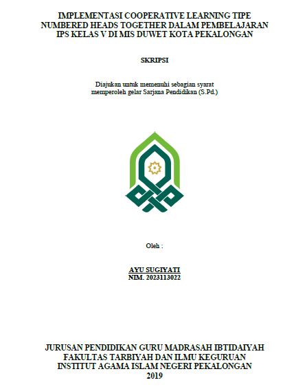 Implementasi Cooperative Learning Tipe Numbered Heads Together Dalam Pembelajaran IPS Kelas V Di MIS Duwet Kota Pekalongan