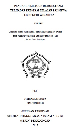 Pengaruh Metode Demonstrasi Terhadap Prestasi Belajar PAI Siswa SLB Negeri Wiradesa