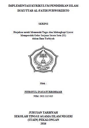Implementasi Kurikulum Pendidikan Islam di Kuttab al-Fatih Purwokerto