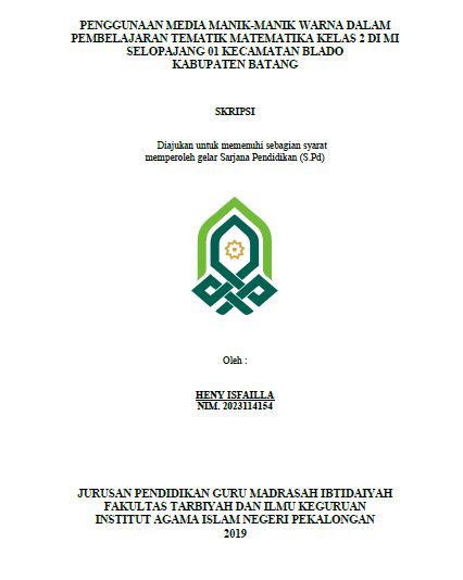 Penggunaan Media Manik-Manik Warna Dalam Pembelajaran Tematik Matematika Kelas 2 Di MI Selopajang 01 Kecamatan Blado Kabupaten Batang