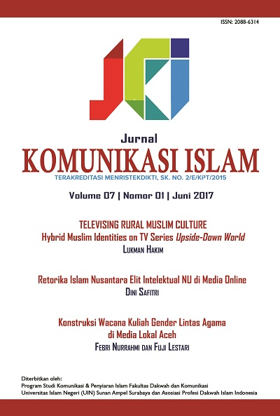 Jurnal Komunikasi Islam Volume 8, Nomor 1, 2018