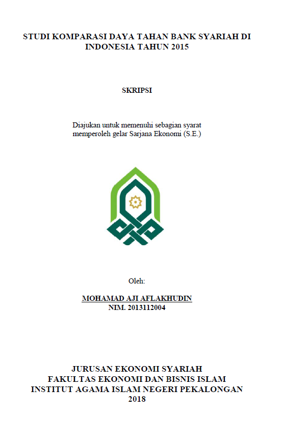 Studi Komparasi Daya Tahan Bank Syariah di Indonesia Tahun 2015