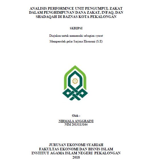 Analisis Performnce Unit Pengumpulan Zakat Dalam Penghimpunan Dana Zakat, Infaq, Dan Shadaqah Di Baznas Kota Pekalongan