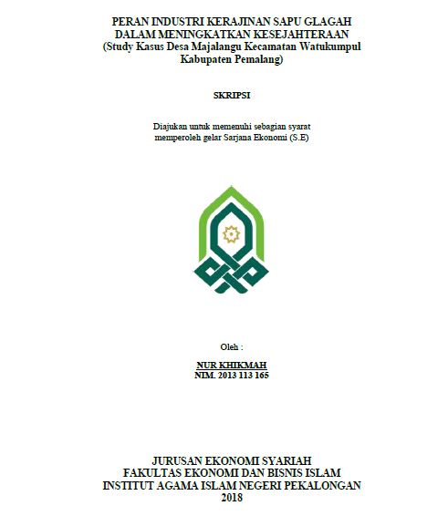 Peran Industri Kerajinan Sapu Glagah Dalam Meningkatkan Kesejahteraan (Study Kasus Desa Majalangu Kecamatan Watukumpul kabupaten Pemalang)