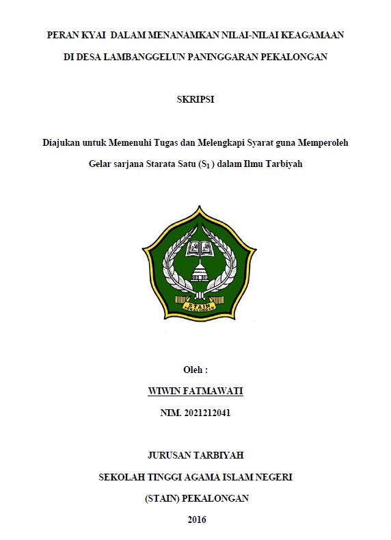 Peran Kyai Dalam Menanamkan Nilai-nilai Keagamaan di Desa Lambanggelun Paninggaran Pekalongan