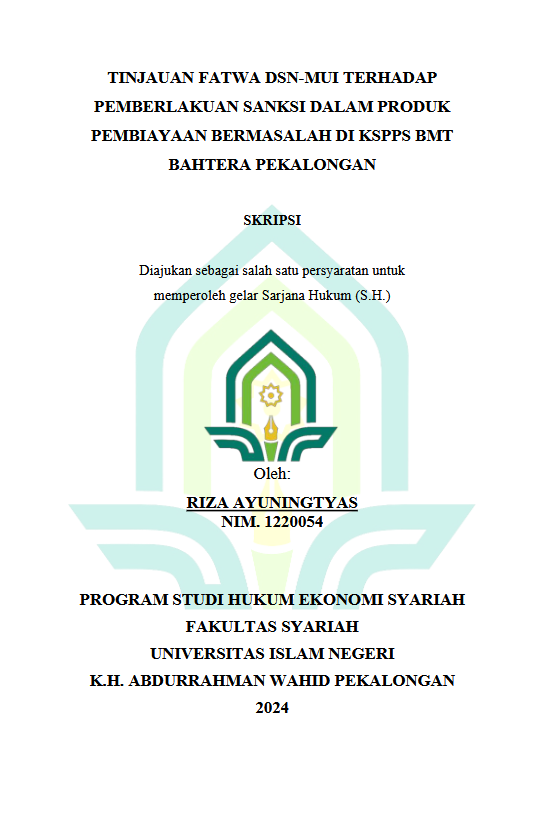 Tinjauan Fatwa  DSN-MUI Terhadap Pemberlakuan Sanksi  Dalam Produk Pembiayaan Bermasalah Di  KSPPS Bahtera Pekalongan