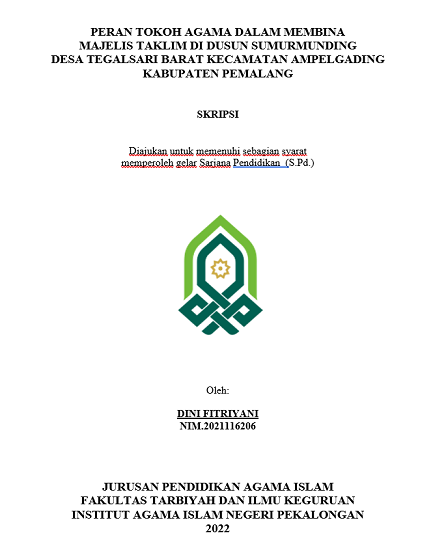 Peran Tokoh Agama Dalam Membina Majelis Taklim di Dusun Sumurmunding Desa Tegalsari Barat Kecamatan Ampelgading Kabupaten Pemalang