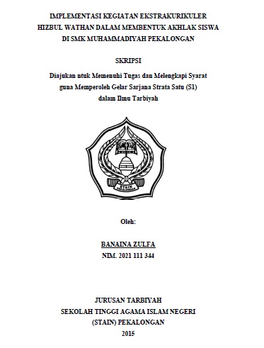 Implementasi Kegiatan Ekstrakurikuler Hizbul Wathan Dalam Membentuk Akhlak Siswa di SMK Muhammadiyah Pekalongan