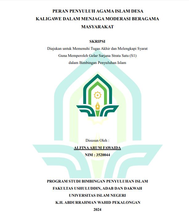 Peran Penyuluh Agama Islam Desa Kaligawe Dalam Menjaga Moderasi Beragama Masyarakat