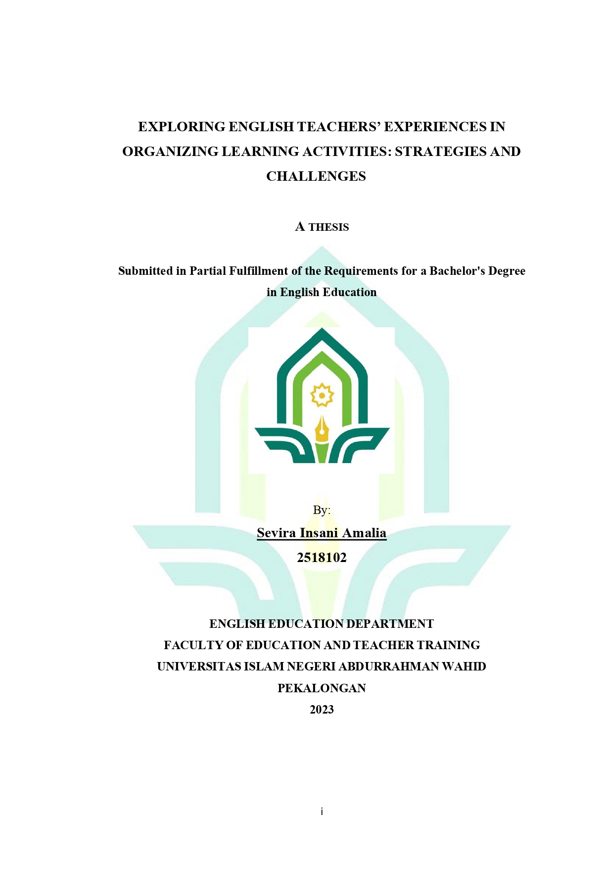 Exploring English Teachers' Experiences In Organizing Learning Activities: Strategies And Challenges