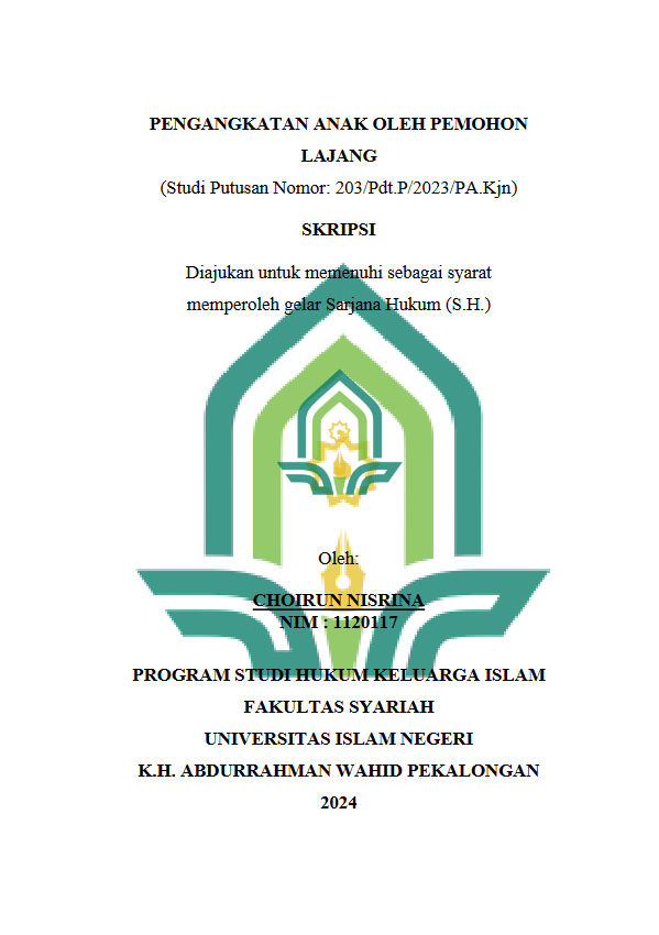 Pengangkatan Anak Oleh Pemohon Lajang (Studi Putusan Nomor: 203/Pdt.P/2023/PA.Kjn)