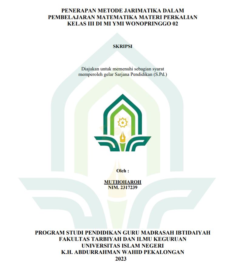Penerapan Metode Jarimatika Dalam Pembelajaran Matematika Materi Perkalian Kelas III Di MI YMI Wonopringgo
