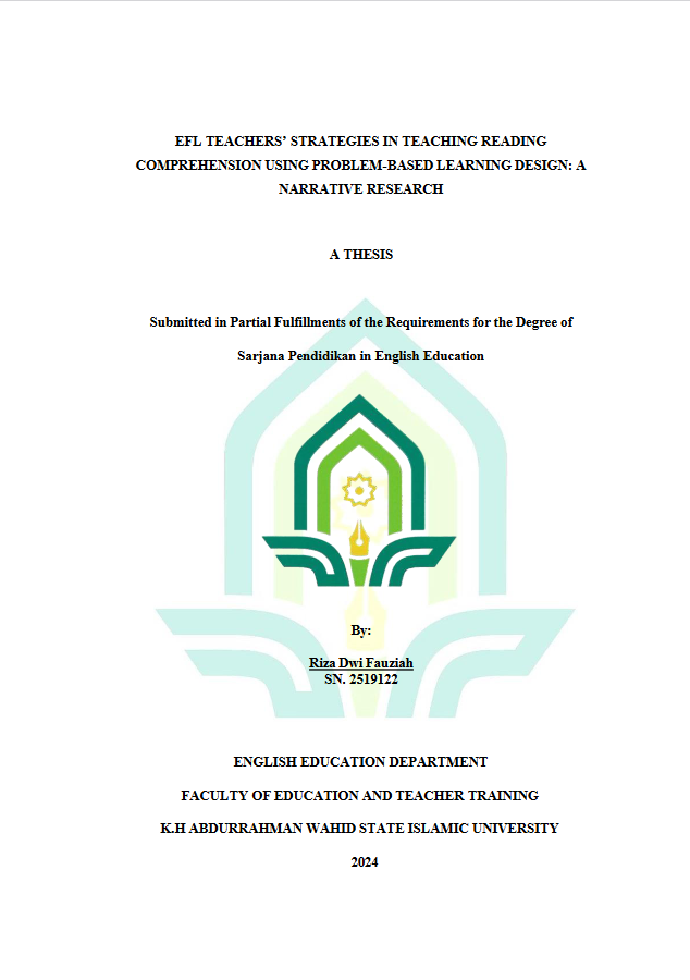 EFL Teachers' Strategies In Teaching Reading Comprehension Using Problem-Based Learning Design: A Narrative Research