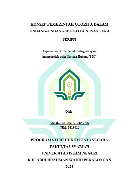 Konsep Pemerintah Otorita Dalam Undang-Undang Ibu Kota Nusantara