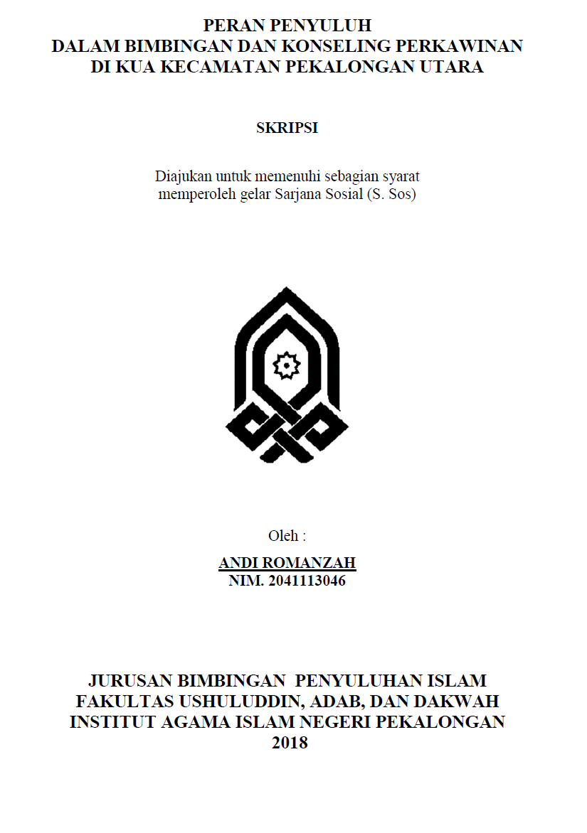 Peran Penyuluh Dalam Bimbingan dan Konseling Perkawinan di KUA Kecamatan Pekalongan Utara