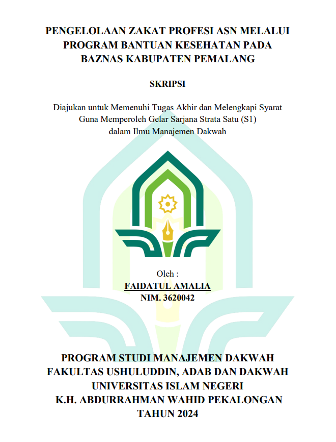 Pengelolaan Zakat Profesi ASN Melalui Program Bantuan Kesehatan Pada Baznas Kabupaten Pemalang