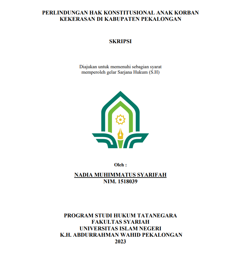 Perlindungan Hak Konstitusional Anak Korban Kekerasan di Kabupaten Pekalongan