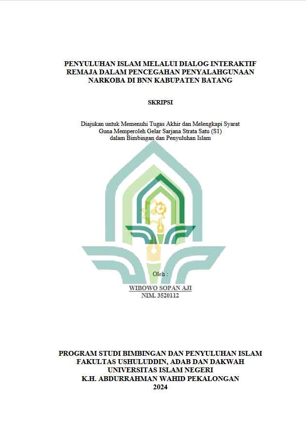 Penyuluhan Islam Melalui Dialog Interaktif Remaja Dalam Pencegahan Penyalahgunaan Narkoba Di BNN Kabupaten Batang