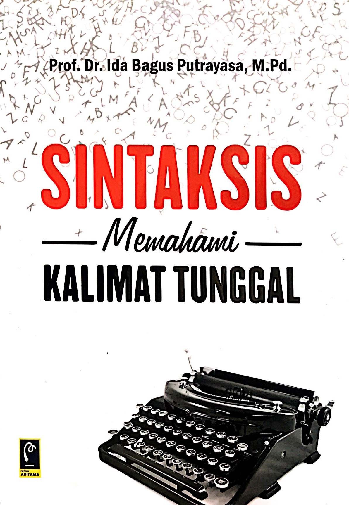 Sintaksis Memahami Kalimat Tunggal